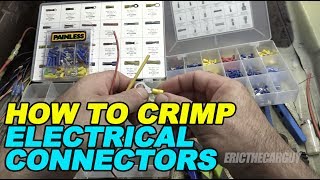 How To Crimp Electrical Connectors [upl. by Namsaj]