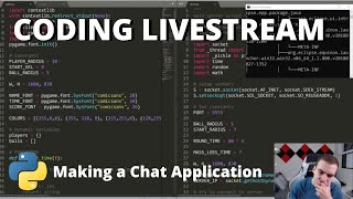 Coding Livestream  Creating an Online Chat App w Python [upl. by Hedva]