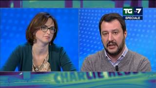 Salvini insulta Quartapelle Ma sa che lei è squallida [upl. by Airol]