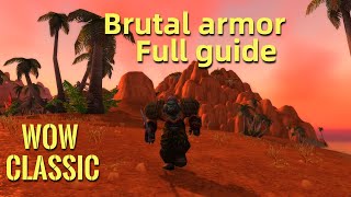 WoW ClassicFull guide for Warrior Brutal Armor questline [upl. by Sisson296]