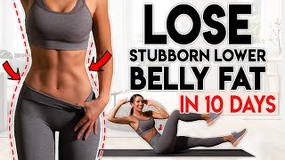 LOSE BELLY FAT in 10 Days lower belly  8 minute Home Workout [upl. by Freeman]