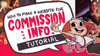 🎓 How to Build a Website for COMMISSION INFO [upl. by Annaul]