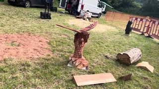 A fabulous range of wooden sculpture at Caerleon festival 2024 [upl. by Riorsson307]