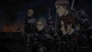 Survey Corps Attacks Liberio Marley HD  Attack on Titan Season 4 [upl. by Dorice491]