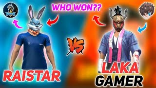 RAISTAR VS LAKA GAMER  RED NUMBER CHALLANGE  1 VS 1 CLASH  WHO WON [upl. by Atinwahs537]