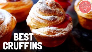 How to make Easy Cruffins  BEST CRUFFIN RECIPE EVER [upl. by Colan]