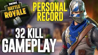 32 Kill Solo Squads Fortnite Battle Royale Gameplay  Ninja [upl. by Andel]