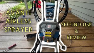 CHEAP Harbor Freight Airless Sprayer Avanti second use and review [upl. by Severson]