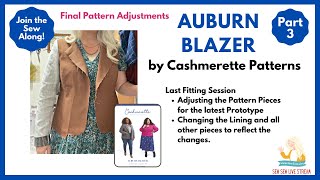 Fitting Part 3 the Auburn Blazer by Cashmerette [upl. by Ehcor638]