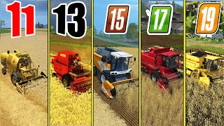 Farming Simulator 11 vs 13 vs 15 vs 17 vs 19  FARMING SIMULATOR GAMES COMPARISON [upl. by Annorah54]