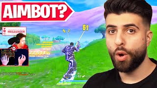 Reacting to the Best Aim in Fortnite History [upl. by Myke]