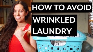 How to Keep Laundry From Getting Wrinkled [upl. by Hamirak348]