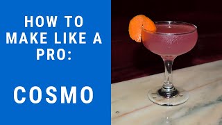 How to Make Cocktails  COSMOPOLITAN  Cocktail Recipes [upl. by Cornie]