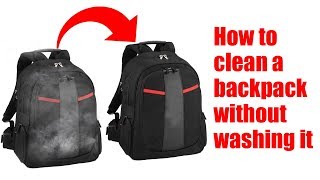 How to clean a backpack without washing it [upl. by Threlkeld]