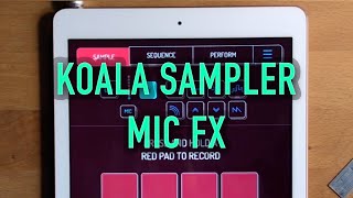 Koala Sampler Mic FX Tutorial [upl. by Aynas]