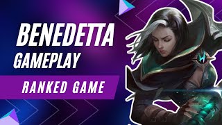 Benedetta Gameplay  EXP Lane  1st time to use in Ranked Game [upl. by Animsaj]