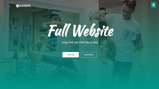 How To Make Website Using HTML CSS  Create Complete Responsive Website Step by Step [upl. by Erland350]