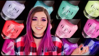 OPI Spring 2019 Tokyo Nail Polish Collection Swatches  KELLI MARISSA [upl. by Ecienahs]