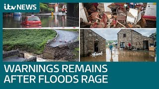 Warnings remain after floods rip through North Yorkshire homes  ITV News [upl. by Arvy]