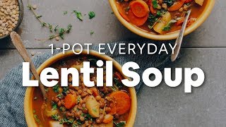 1Pot Everyday Lentil Soup  Minimalist Baker Recipes [upl. by Caesar]