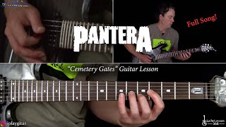 Cemetery Gates Guitar Lesson Full Song  Pantera [upl. by Myron]