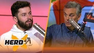 Baker Mayfields full interview with Colin Cowherd  NFL  THE HERD [upl. by Elizabet881]