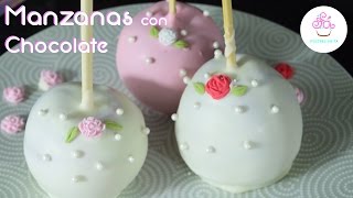 Manzanas con Chocolate ✿ BABY SHOWER ✿ Postres en Fa ✿ [upl. by Madeline]