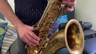 Buescher 400 Top Hat and Cane Tenor Saxophone Demo DC Sax [upl. by Babby]