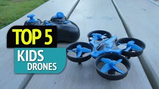 TOP 5 Kids Drones [upl. by Atibat324]