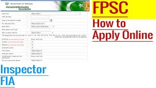 FPSC How to apply online Inspector Investigation Jobs Guidance by CExam [upl. by Gnoz924]