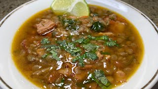 HOW TO MAKE MEXICAN LENTIL SOUP  MY WAY [upl. by Ocirnor]