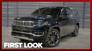 FIRST LOOK 2022 Jeep Wagoneer and Grand Wagoneer [upl. by Alyag]