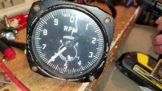 Aircraftstyle tachometer testing [upl. by Ecniv419]