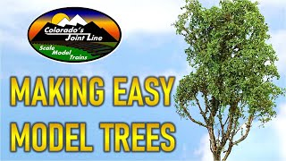 How to Make Easy Super Realistic Trees for Model Train Layouts Wargamming amp Dioramas [upl. by Aneel]