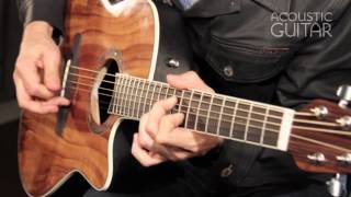 New Gear Ovation Celebrity Jumbo review from Acoustic Guitar [upl. by Ocicnarf]