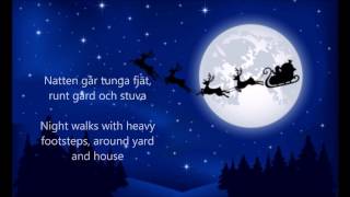 Natten går tunga fjät Sankta Lucia  ENGLISH TRANSLATION [upl. by Okihcas]