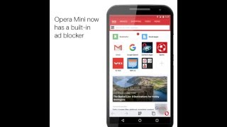 Mobile ad blocker  How to block ads in Opera Mini for Android [upl. by Cogn]