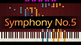 Symphony No 5 Piano  BEETHOVEN [upl. by Eustatius]