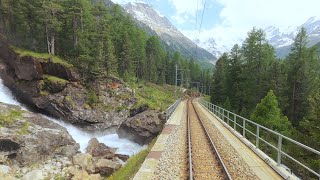 ★ 4K 🇮🇹Tirano  🇨🇭St Moritz summer cab ride Italy to Switzerland 062020 [upl. by Cida]