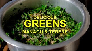 PIKA NA RAYCH  How to cook mboga za kienyeji  Managu  Terere  african nightshade amp amaranthus [upl. by Hgierb930]