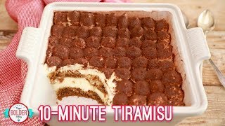 Easy 10 Minute Tiramisu  Bigger Bolder Baking [upl. by Bannasch]