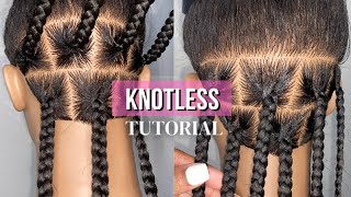 DETAILED Knotless Braid Tutorial  Beginner Friendly [upl. by Elyssa]