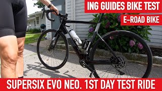 Cannondale SuperSix Evo Neo Road eBike 2020 • First Ride Test Review [upl. by Imogene]