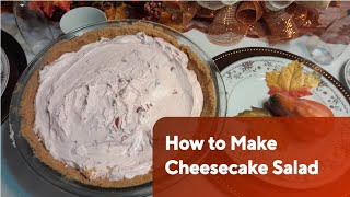 How to Make Cheesecake Salad [upl. by Ahsiekel]