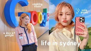 week in my life 🌤️ solo picnic 💐 a day at google running errands dinner date cooking class 👩🏼‍🍳 [upl. by Enitsenrae]