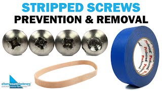 Stripped Screws  Prevention amp Removal  Fasteners 101 [upl. by Crowns195]