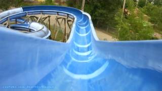 Jungle Rapids Tube Slide HD POV Noahs Ark Waterpark [upl. by Alan]