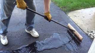 How to Apply a Driveway Sealer  Sealing a Driveway [upl. by Amaral985]