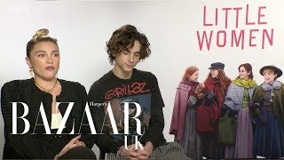 Timothée Chalamet and Florence Pugh on heartbreak and true love [upl. by Berliner]