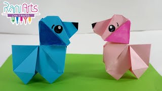 PERRO DE ORIGAMI  Paso a paso  DIY  ORIGAMI DOG [upl. by Ydnagrub]